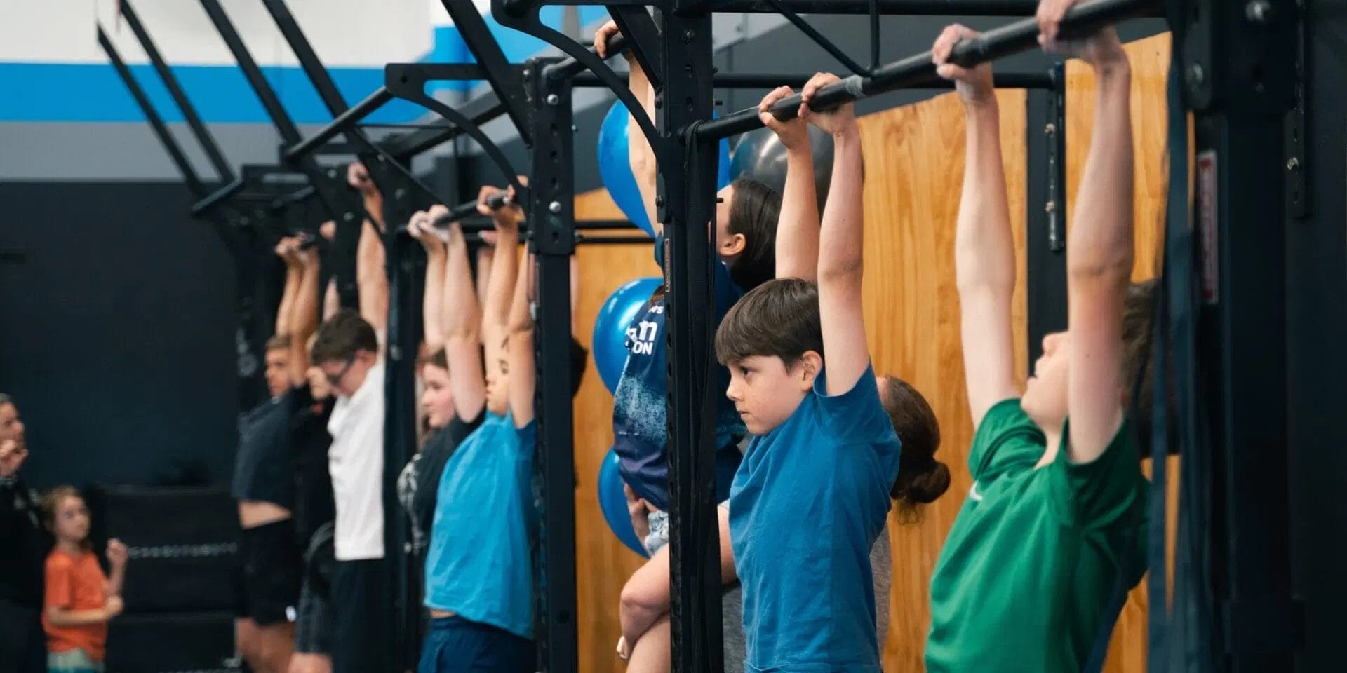 Kids Using Stall Bars