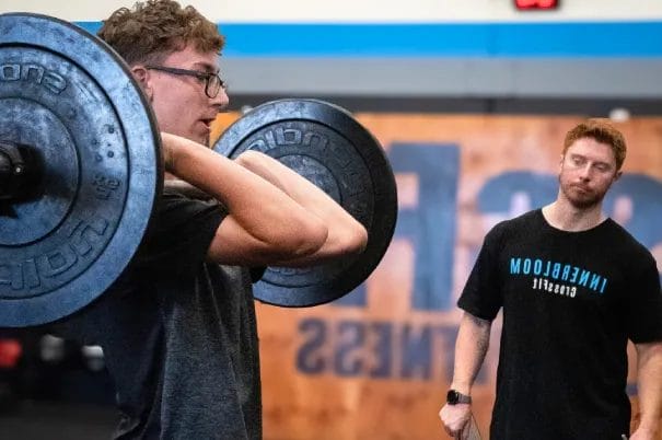 Innerbloom CrossFit Coach overseeing Workout
